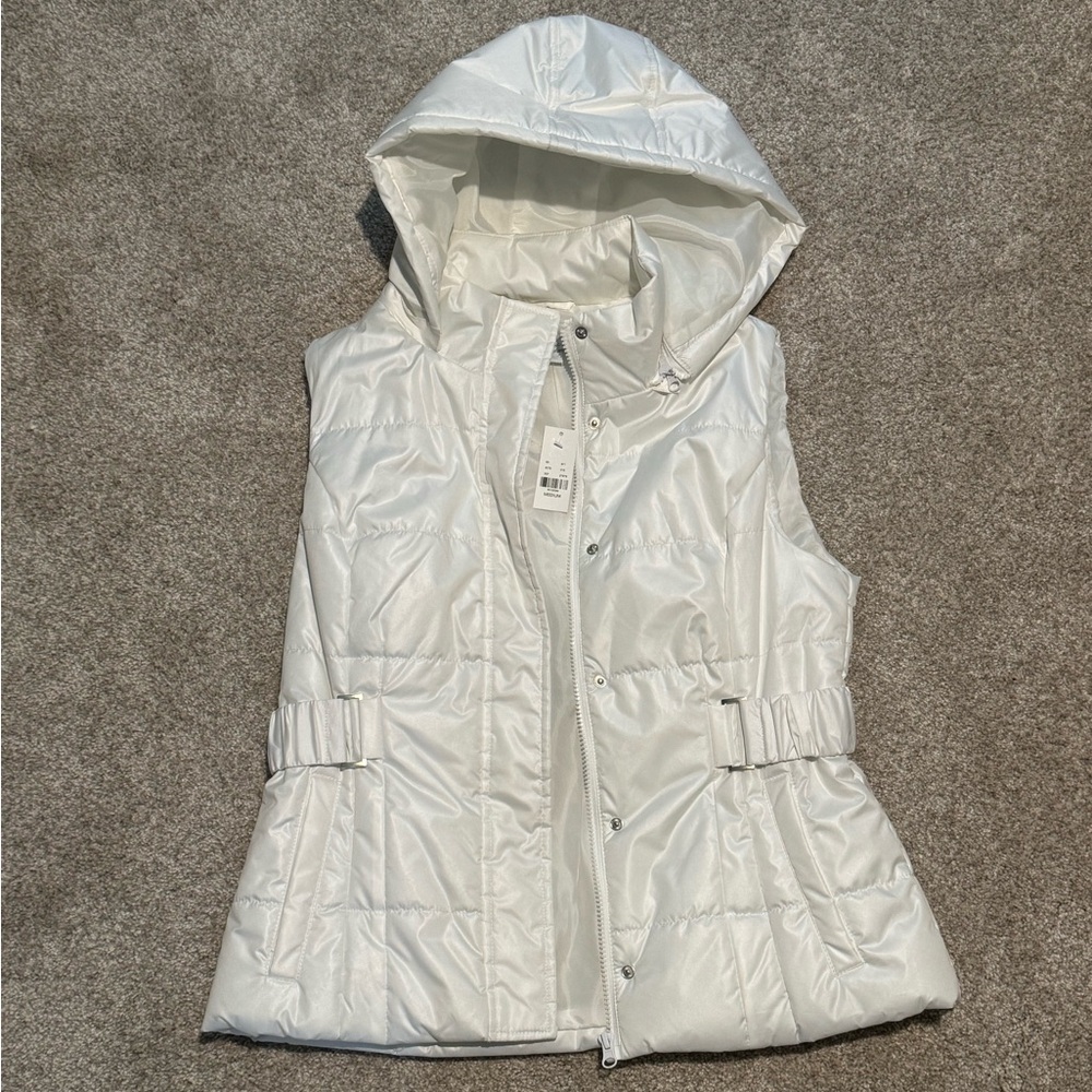 NY&C White Puffer Vest